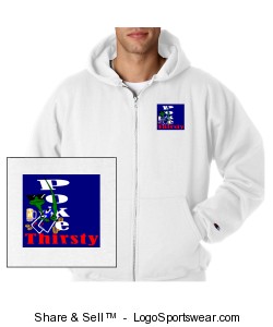 Champion Adult Powerblend Full Zip Hooded Sweatshirt Design Zoom